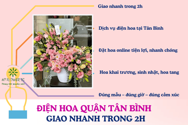 Điện hoa Quận Tân Bình – Giao nhanh trong 2h 